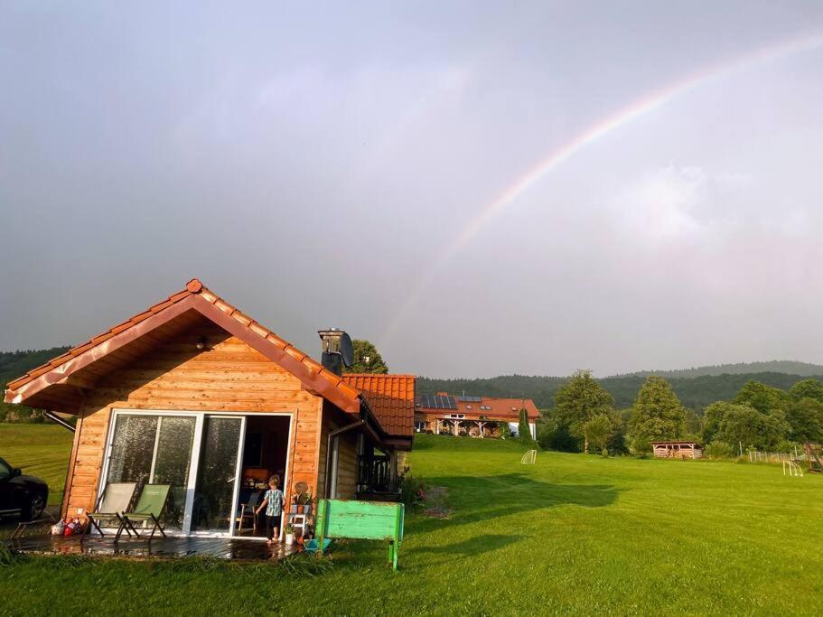 Polanka Beskid Niski Cute Cabin With Spectacular Views Hanczowa Екстериор снимка