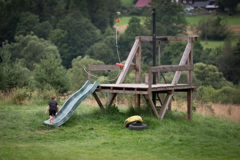 Polanka Beskid Niski Cute Cabin With Spectacular Views Hanczowa Екстериор снимка