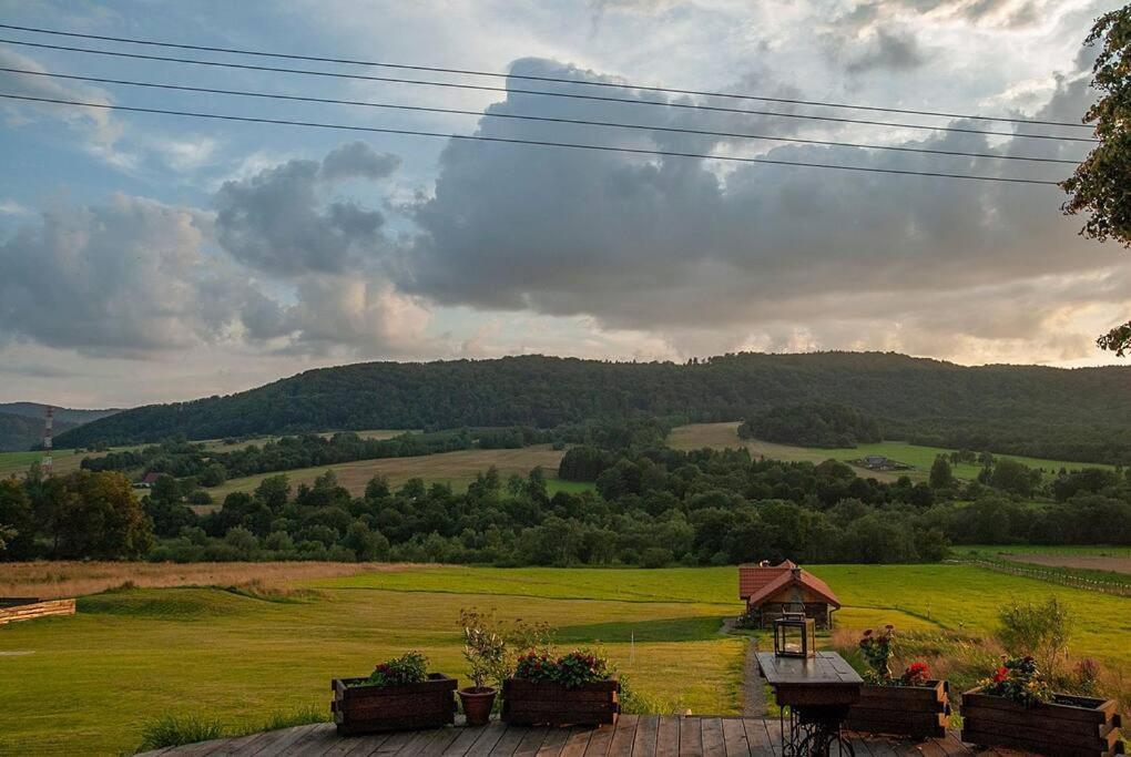 Polanka Beskid Niski Cute Cabin With Spectacular Views Hanczowa Екстериор снимка