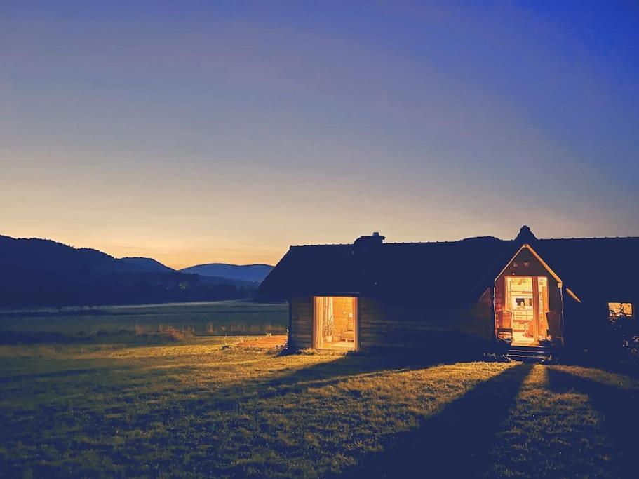 Polanka Beskid Niski Cute Cabin With Spectacular Views Hanczowa Екстериор снимка