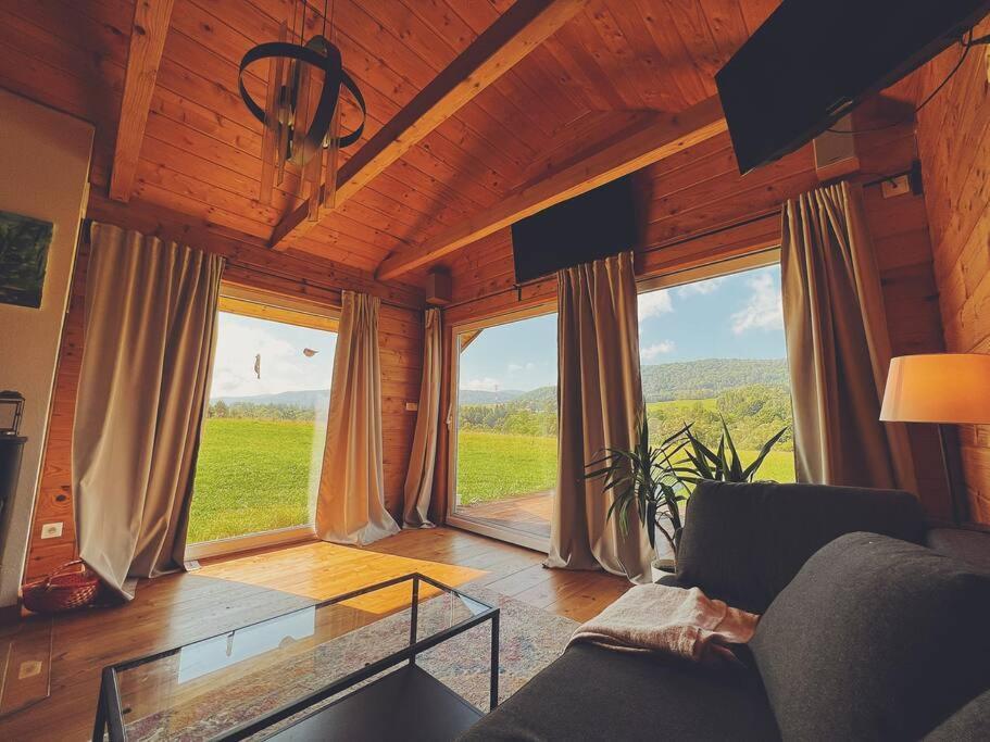 Polanka Beskid Niski Cute Cabin With Spectacular Views Hanczowa Екстериор снимка